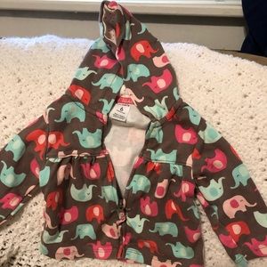 Babygirl 6 month elephant print hoodie